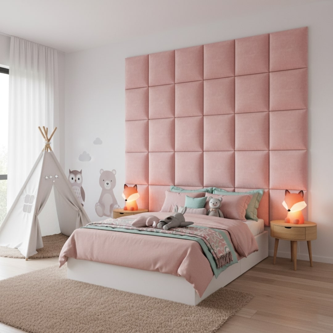 Eksempel på paneler, der skæres til at passe hjørner